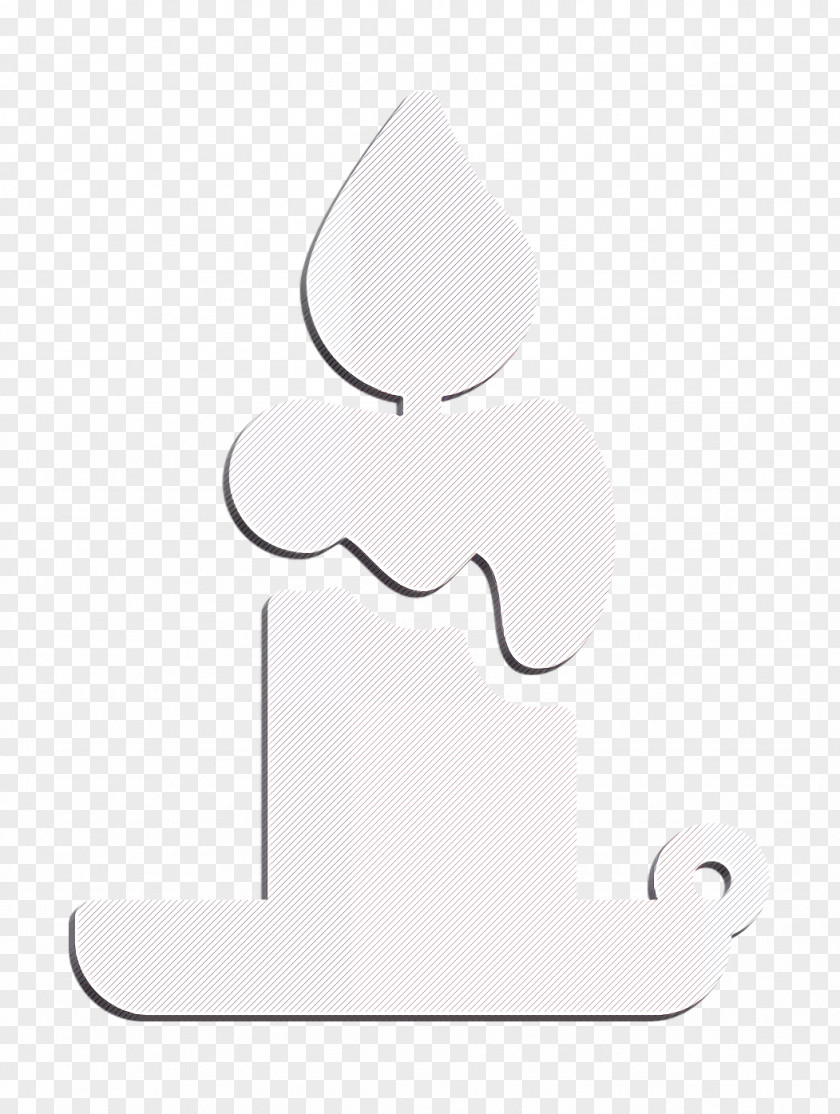 Thumb Blackandwhite Candle Icon Halloween PNG