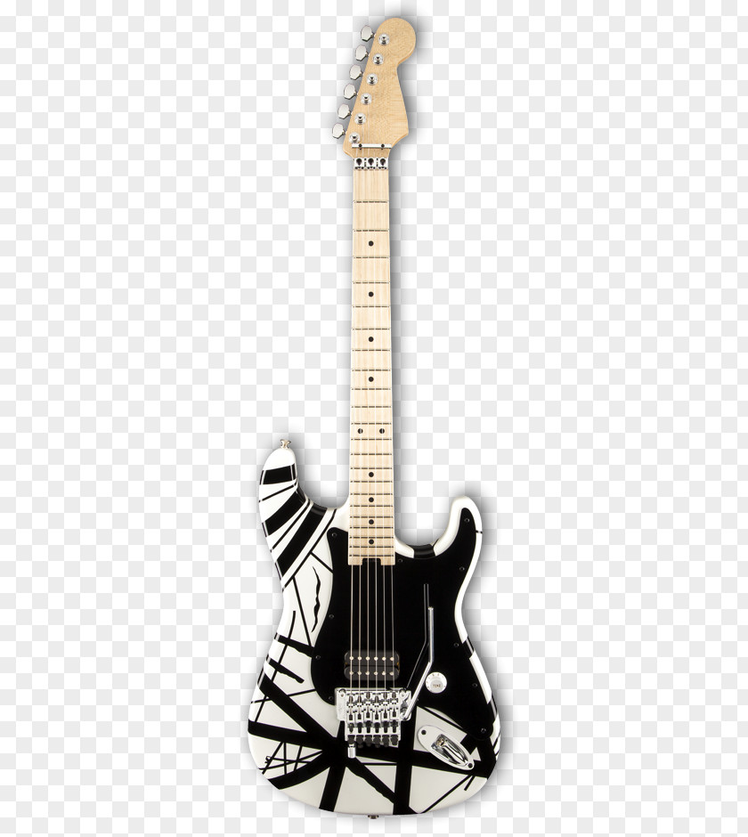 Electric Guitar EVH Striped Series Frankenstrat Fingerboard PNG