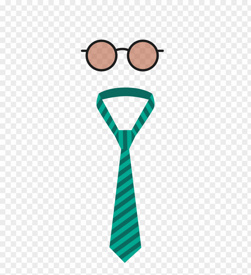 Men's Business Tie And Glasses Necktie Fathers Day Computer File PNG