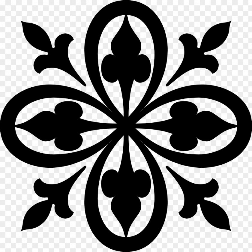 Motifs Stencil Wall Decal Arabesque Pattern PNG