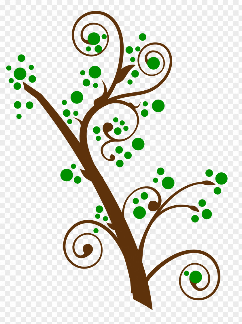 Swirl Tree Branching Clip Art PNG