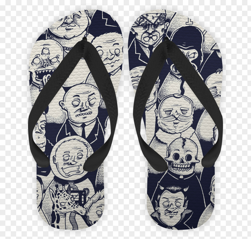 Crowd Flip-flops Cobalt Blue Shoe PNG