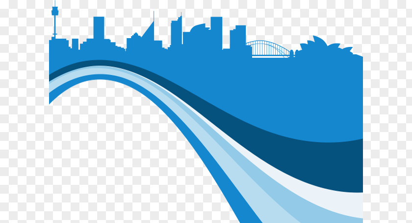 Blue City Hand Drawing Effect Sydney Field Service Management Workforce Business PNG