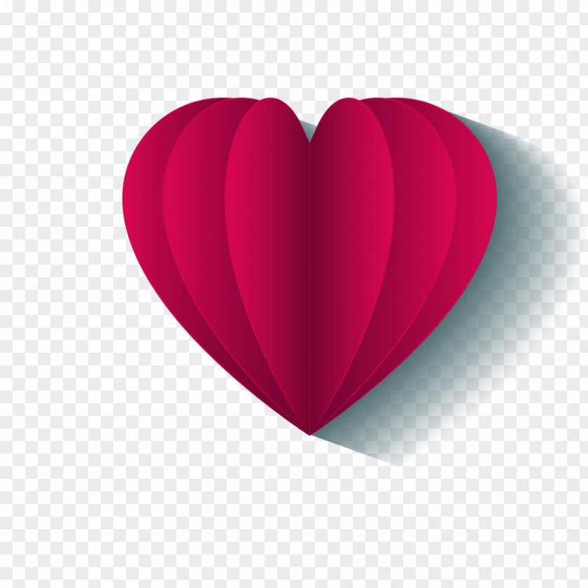 Red Paper Love Notes Heart Magenta Valentines Day PNG