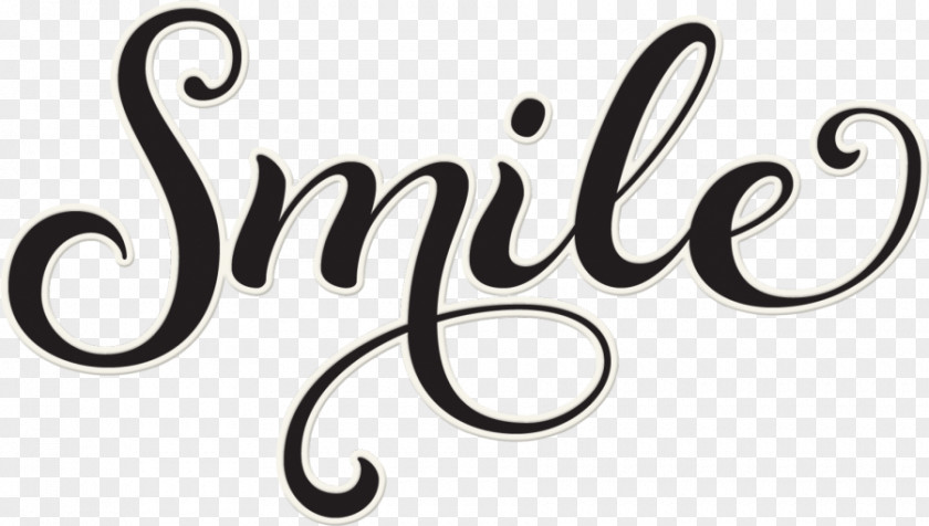 Smile Cursive Word Letter Clip Art PNG