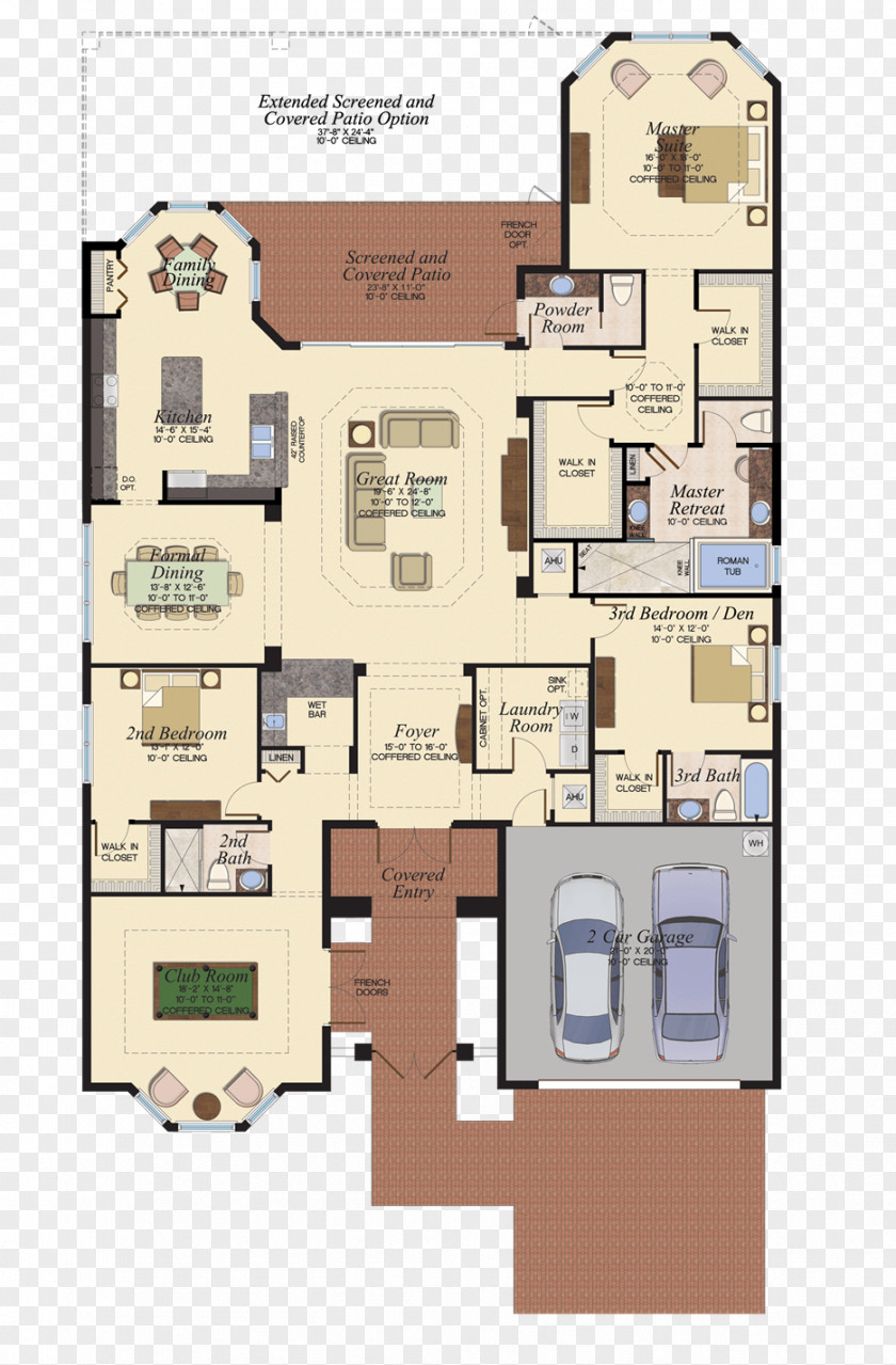 House Naples Floor Plan PNG