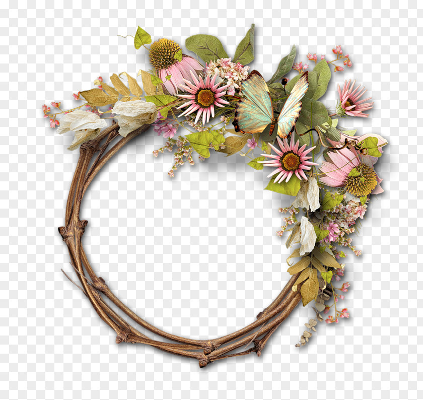 Picture Frames Floral Design Clip Art PNG