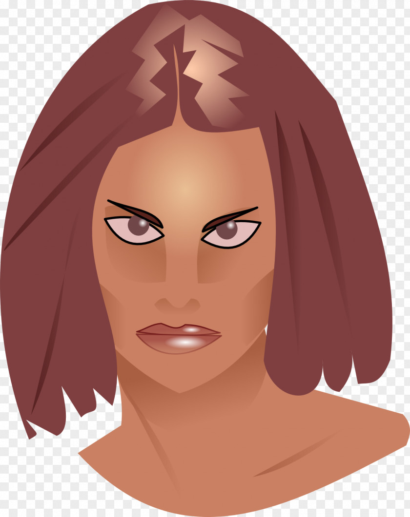 Portrait Woman Model Clip Art PNG