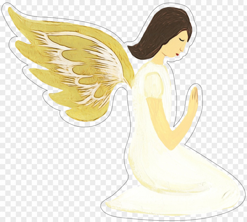 Wing Angel Fairy ISTX EU.ESG CL.A.SE.50 EO Cartoon Yellow Figurine PNG