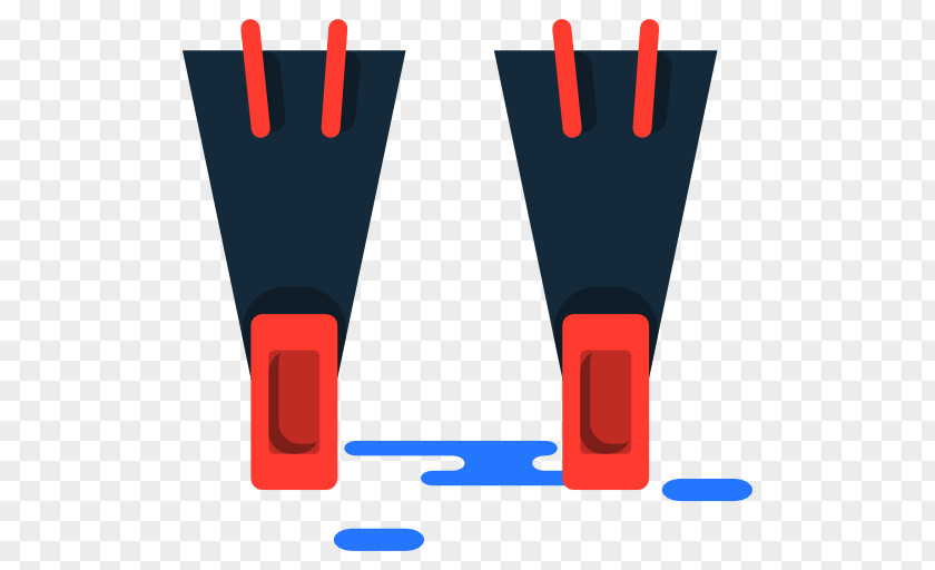 Flippers Underwater Diving Scuba & Swimming Fins PNG