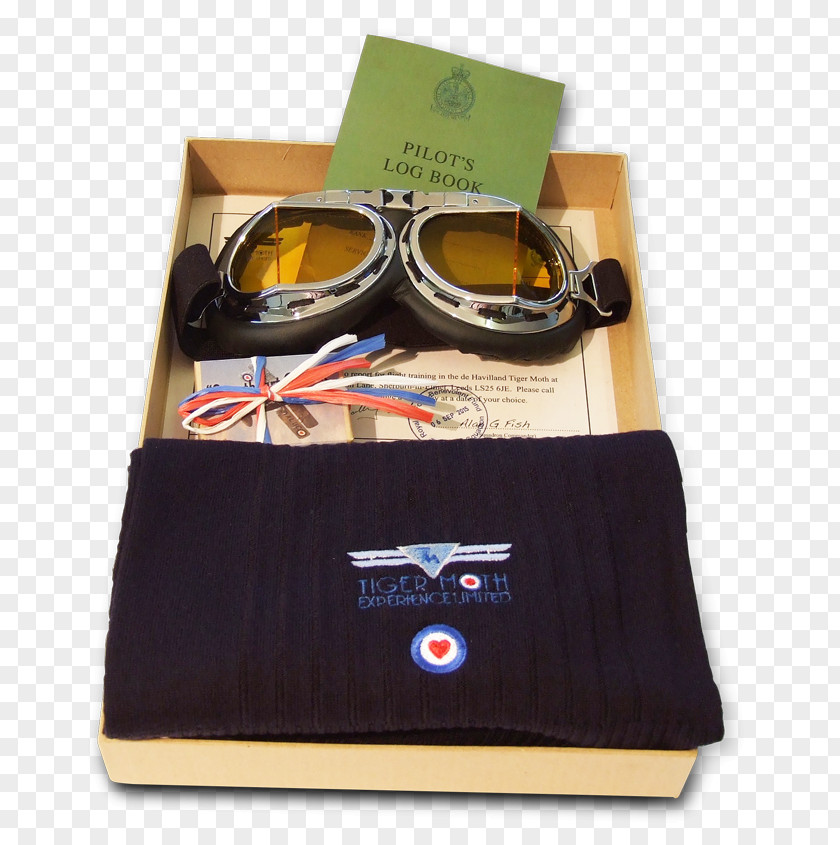 Open Gift Box De Havilland Tiger Moth Airplane Flight Aircraft PNG