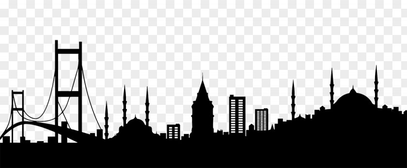 Silhouette Bosphorus Metro Suites Taksim Skyline Clip Art PNG