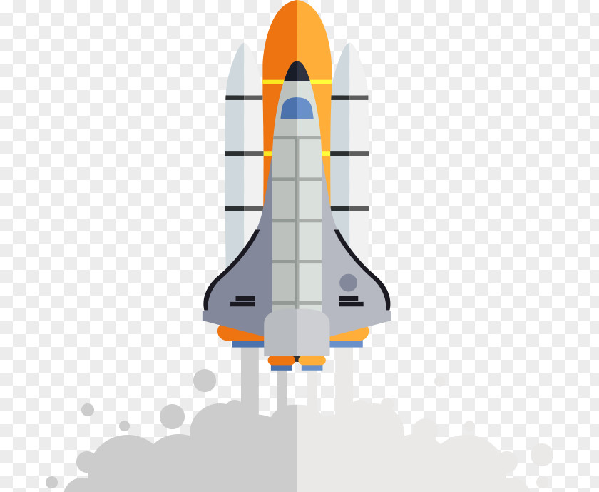 Space Shuttle Drawing Cartoon Spacecraft Rocket Launch Clip Art PNG