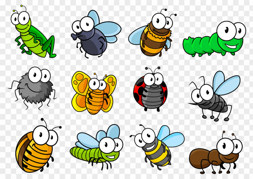 Insect World Hornet Cartoon Illustration PNG