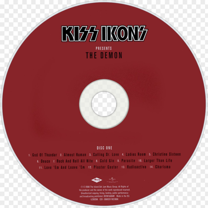 Kiss Compact Disc Killers PNG
