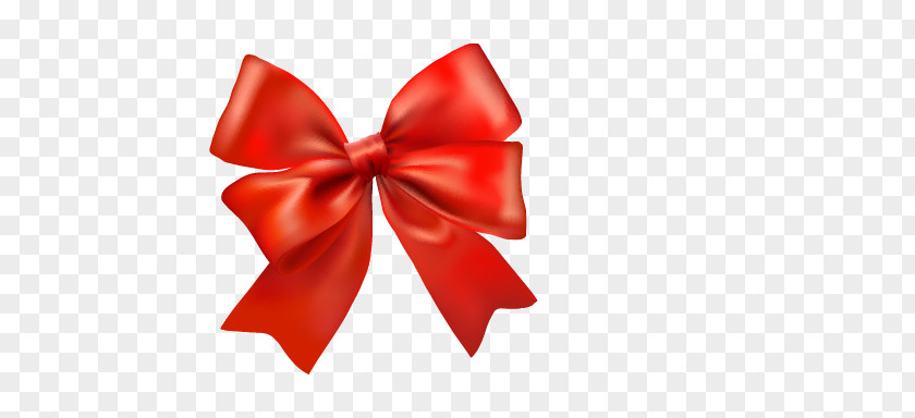 Red Bow Blue Ribbon Gift PNG