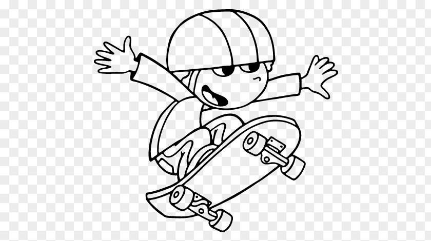 Skateboard Skateboarding Drawing Coloring Book Child PNG