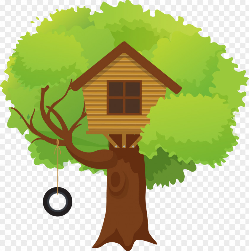 Tree House Illustration PNG