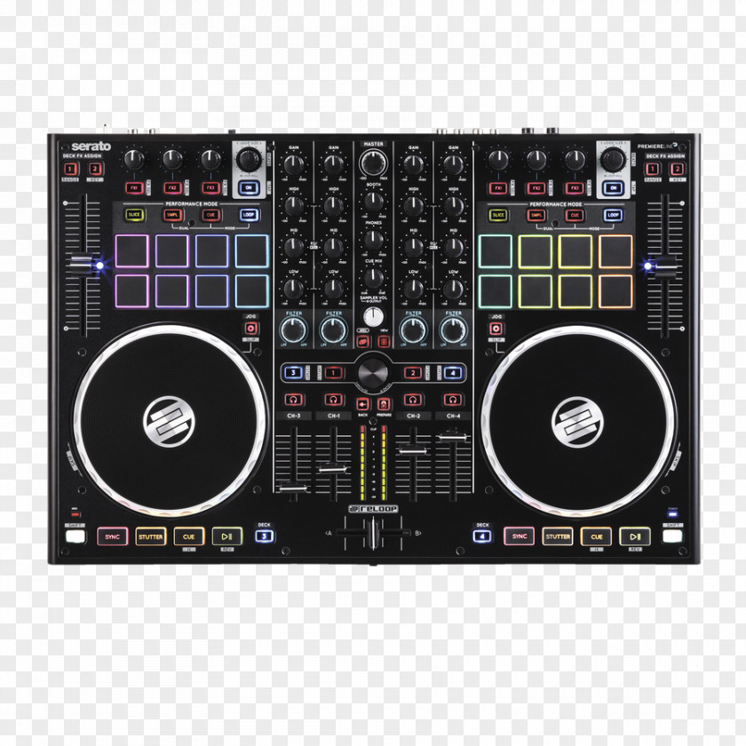 Turntable DJ Controller Virtual Disc Jockey Audio Mixers PNG