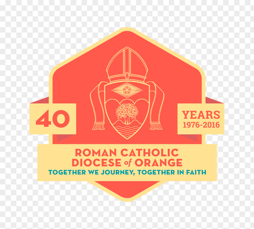40 Years Roman Catholic Diocese Of Orange Logo Brand Television PNG