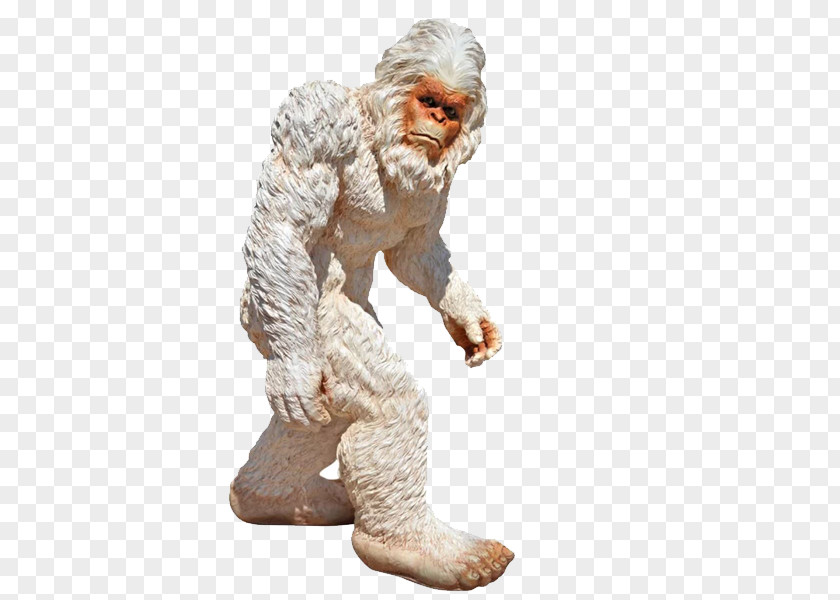 Bigfoot Snow Town Yeti Statue Sculpture PNG