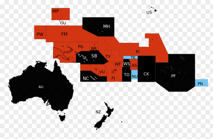 Oceania Geography Of Australia Location Map PNG