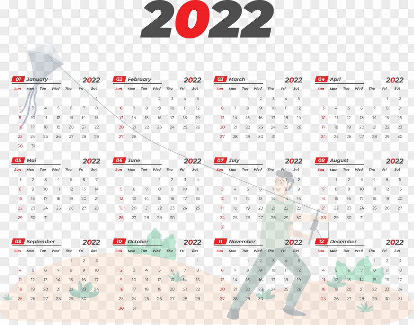 Printable 2022 Calendar 2022 Calendar Printable PNG