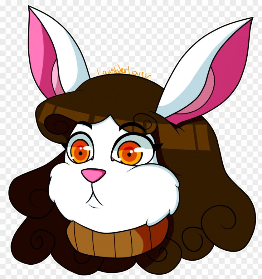 Rabbit Face Cat Easter Bunny Pet Character PNG