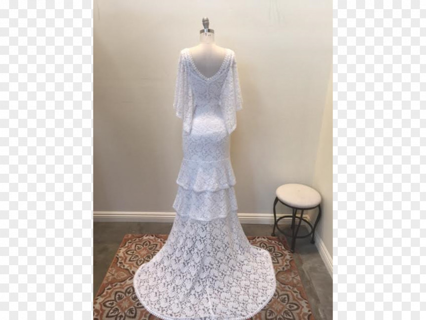 Satin Wedding Dress Gown Shoulder PNG