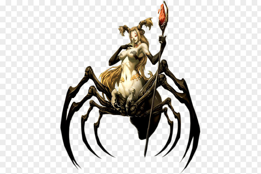 Spider Humanoid Arachne Jorōgumo Dungeons & Dragons PNG