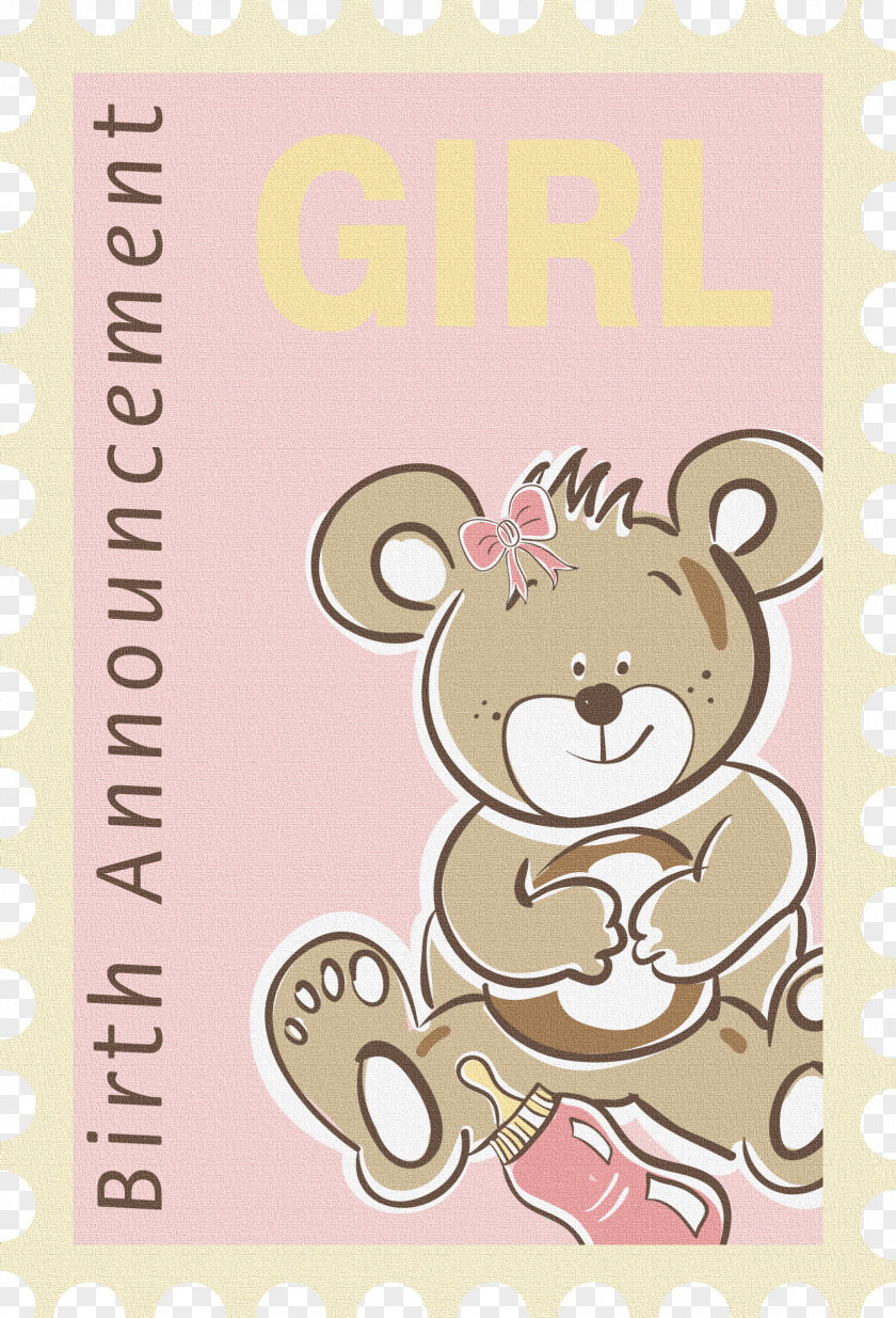 Bear Notebook Baby Shower Infant Clip Art PNG