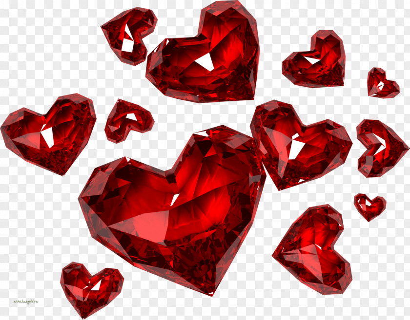 Crystal Heart Diamond Clip Art PNG