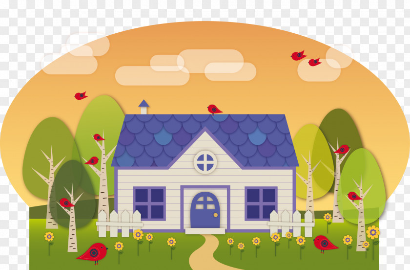 House Drawing Art Painting PNG