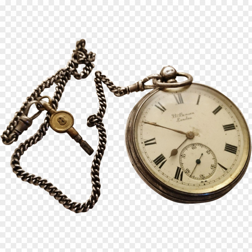 Silver Pocket Watch Sterling PNG
