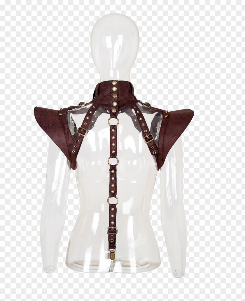 Artificial Leather Textile Neck Corset Collar PNG