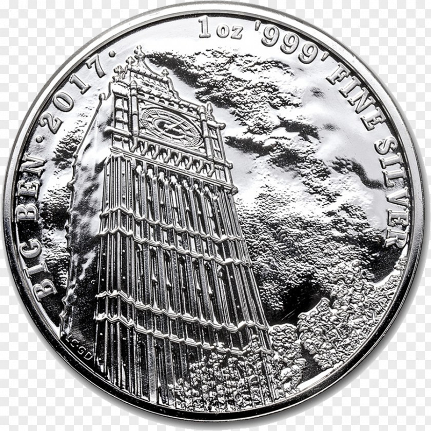 Big Ben Tower Bridge Landmarks Of Britain Bullion Coin PNG