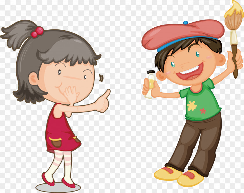 Children Playing Coloring Book Child Drawing Illustration PNG