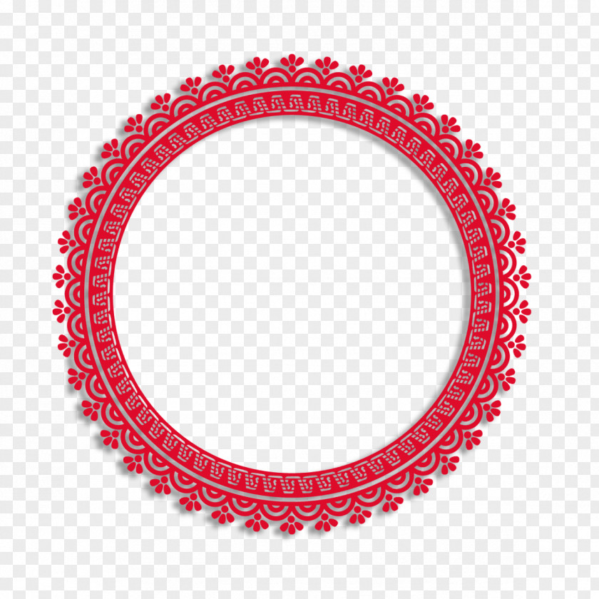 Chinese Paper-cut Style Circle Company Seal Industry Service PNG