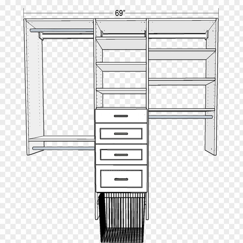 Closet Furniture Organization Structure PNG