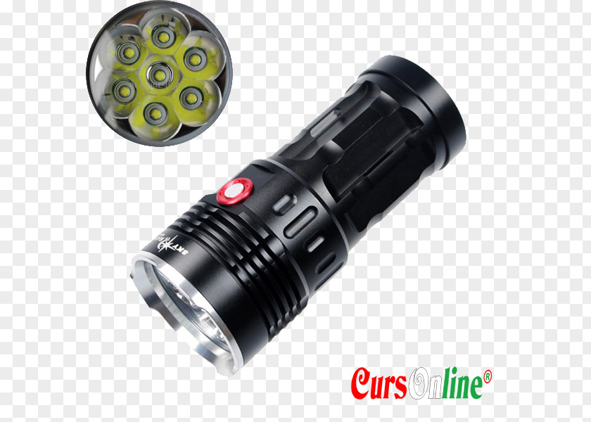 Cree Flashlights Flashlight Light-emitting Diode High-intensity Discharge Lamp Torch PNG