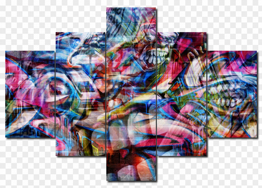 Graffiti Paper Wall Mural Wallpaper PNG