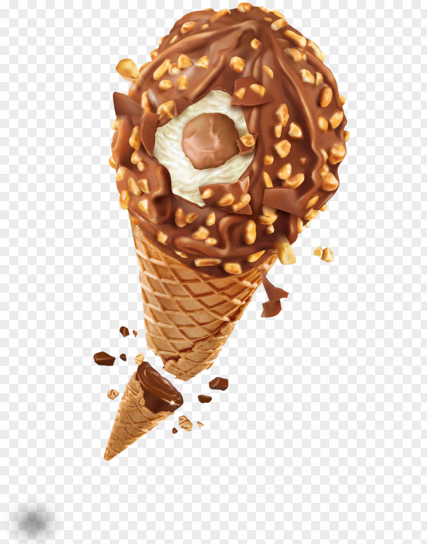 Ice Cream Chocolate Cones Flavor PNG