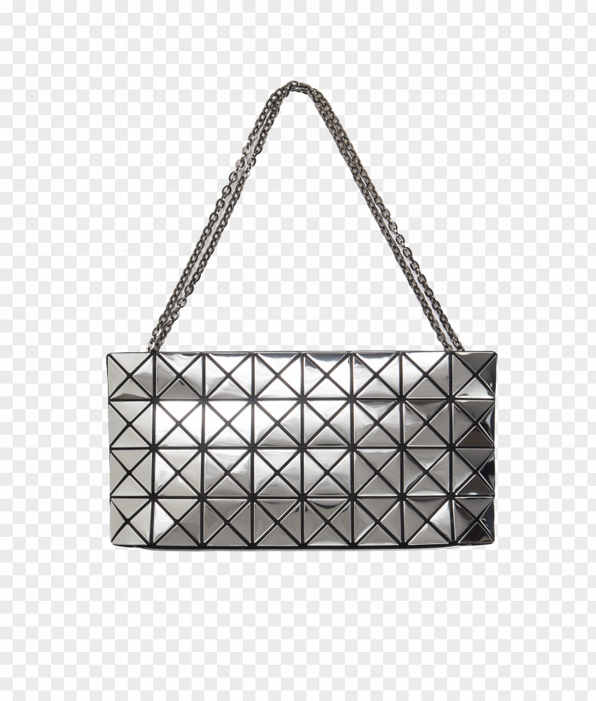 Pleats Please Issey Miyake Japanese Street Fashion Bag Silver Design PNG
