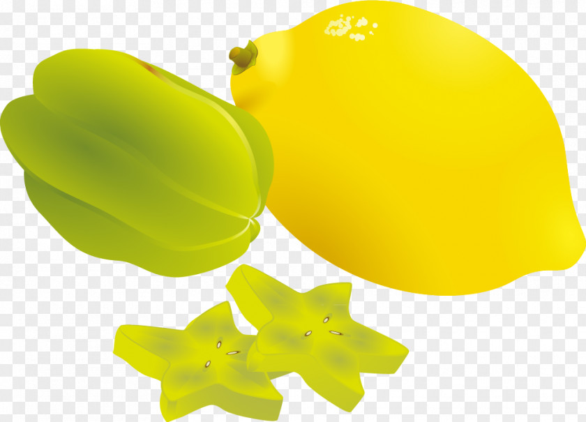 Carambola Lemon Vector Material Fruit Salad PNG
