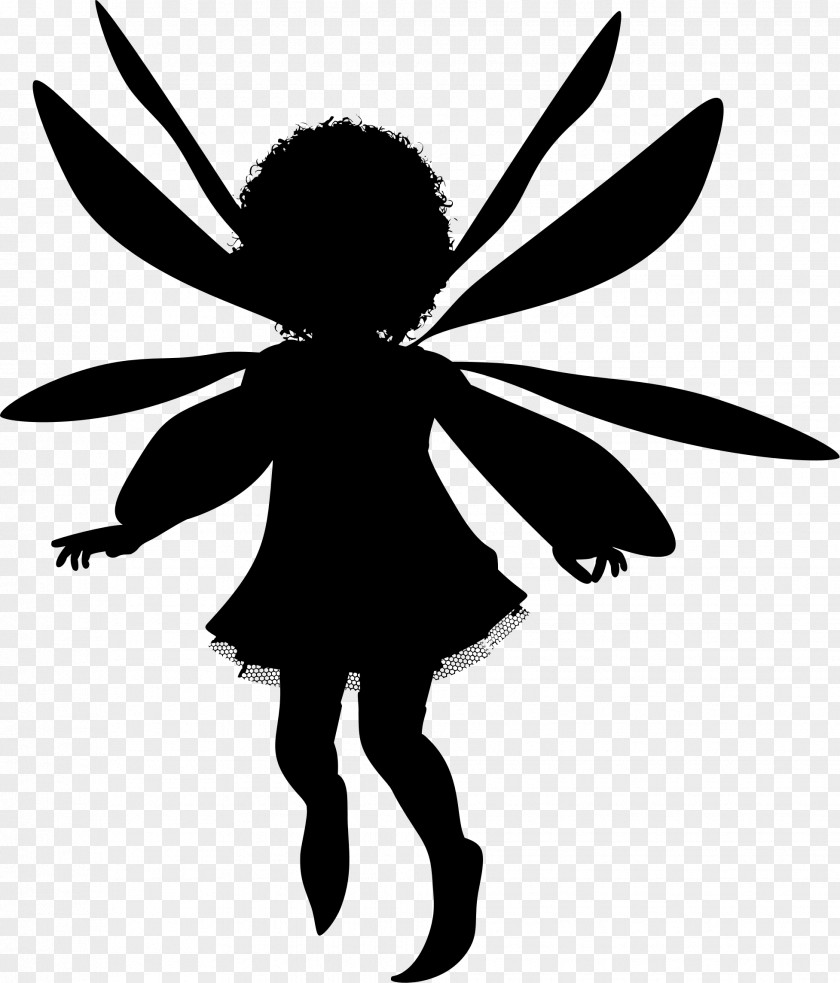 Childlike Vector Material Fairy Silhouette Clip Art PNG