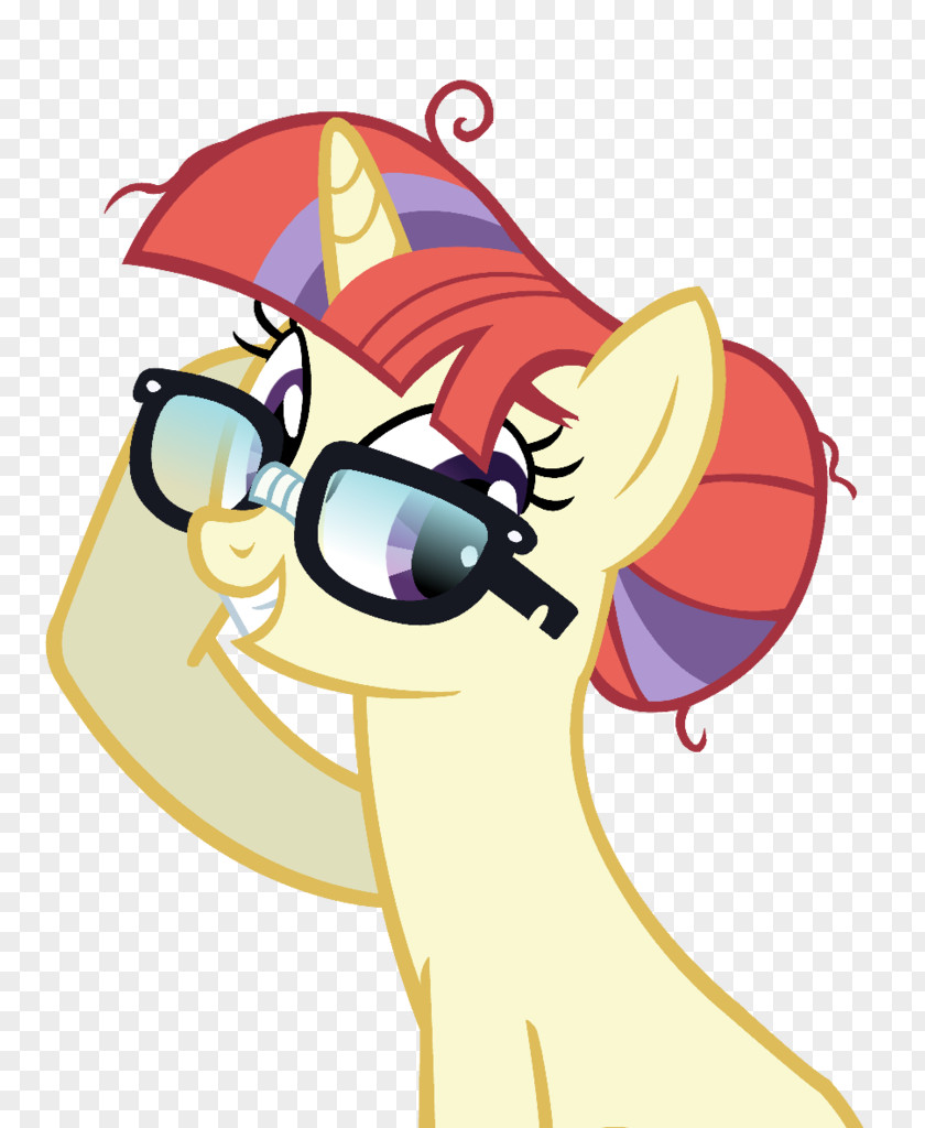 Sunset Flyer Apple Bloom Princess Luna Horse Glasses PNG