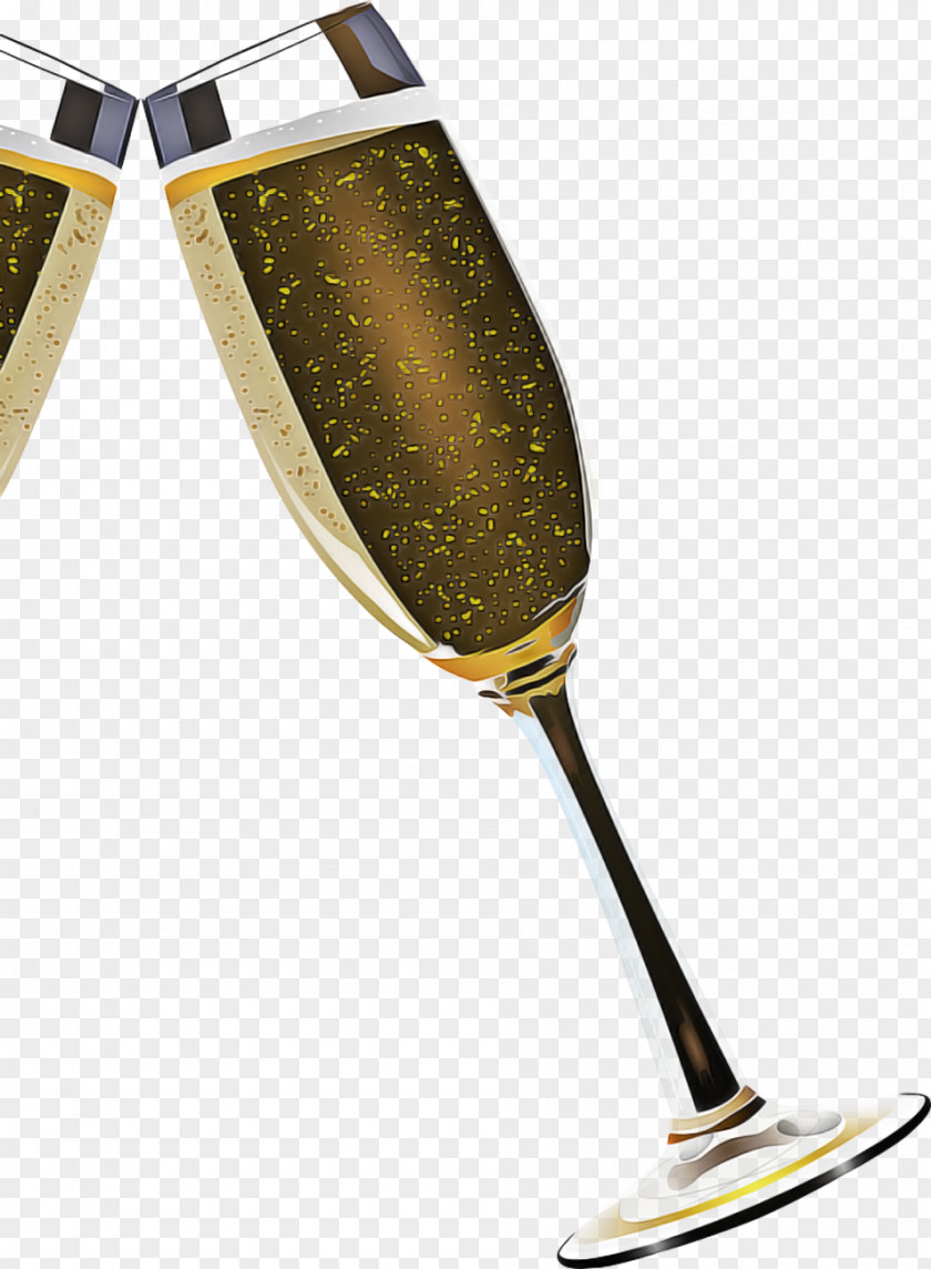White Wine Glass New Years Eve Party PNG