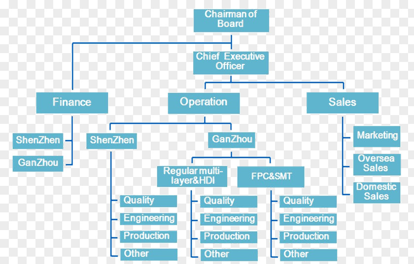 Guangdong Organizational Structure Chart Manufacturing Industry PNG