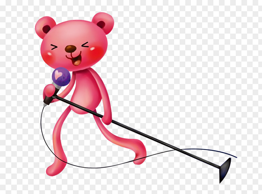 Singing Bear Download Illustration PNG