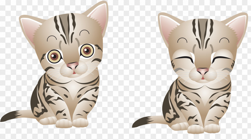3 Fold American Shorthair British Kitten Clip Art PNG